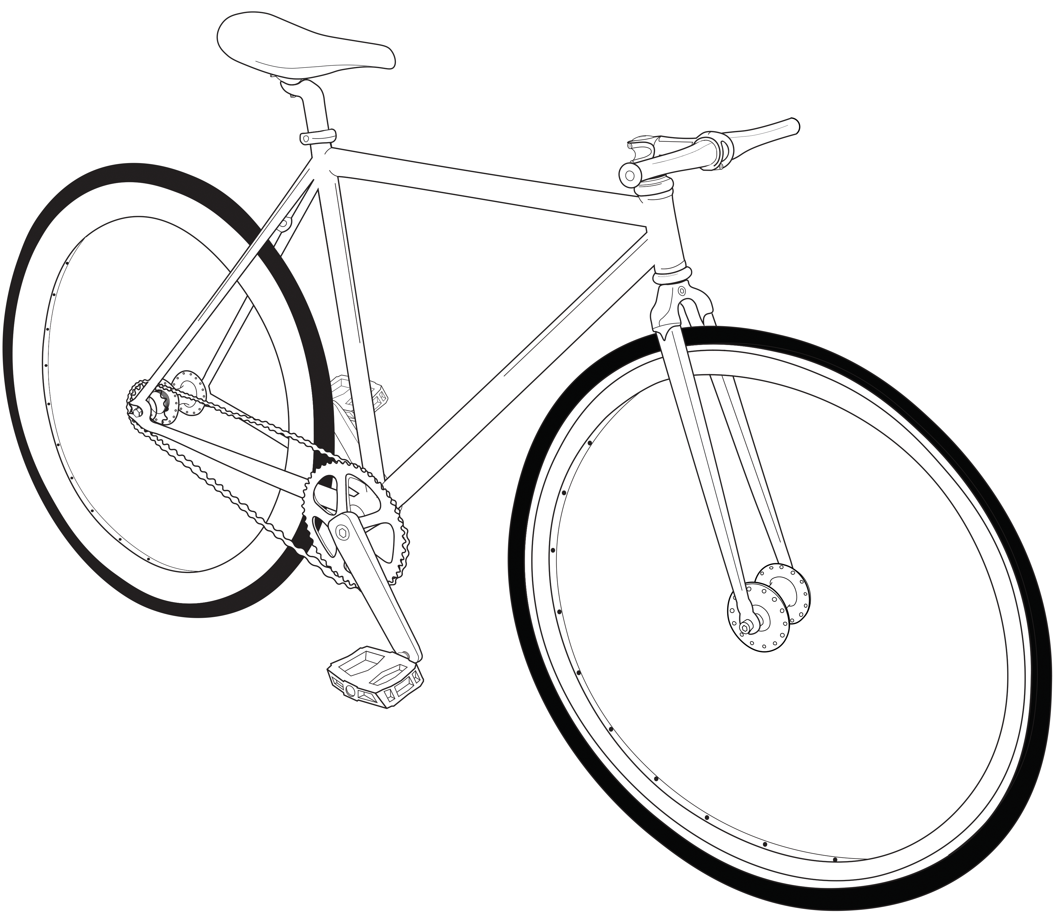 A fairly accurate digital illustration of my bike (finally)