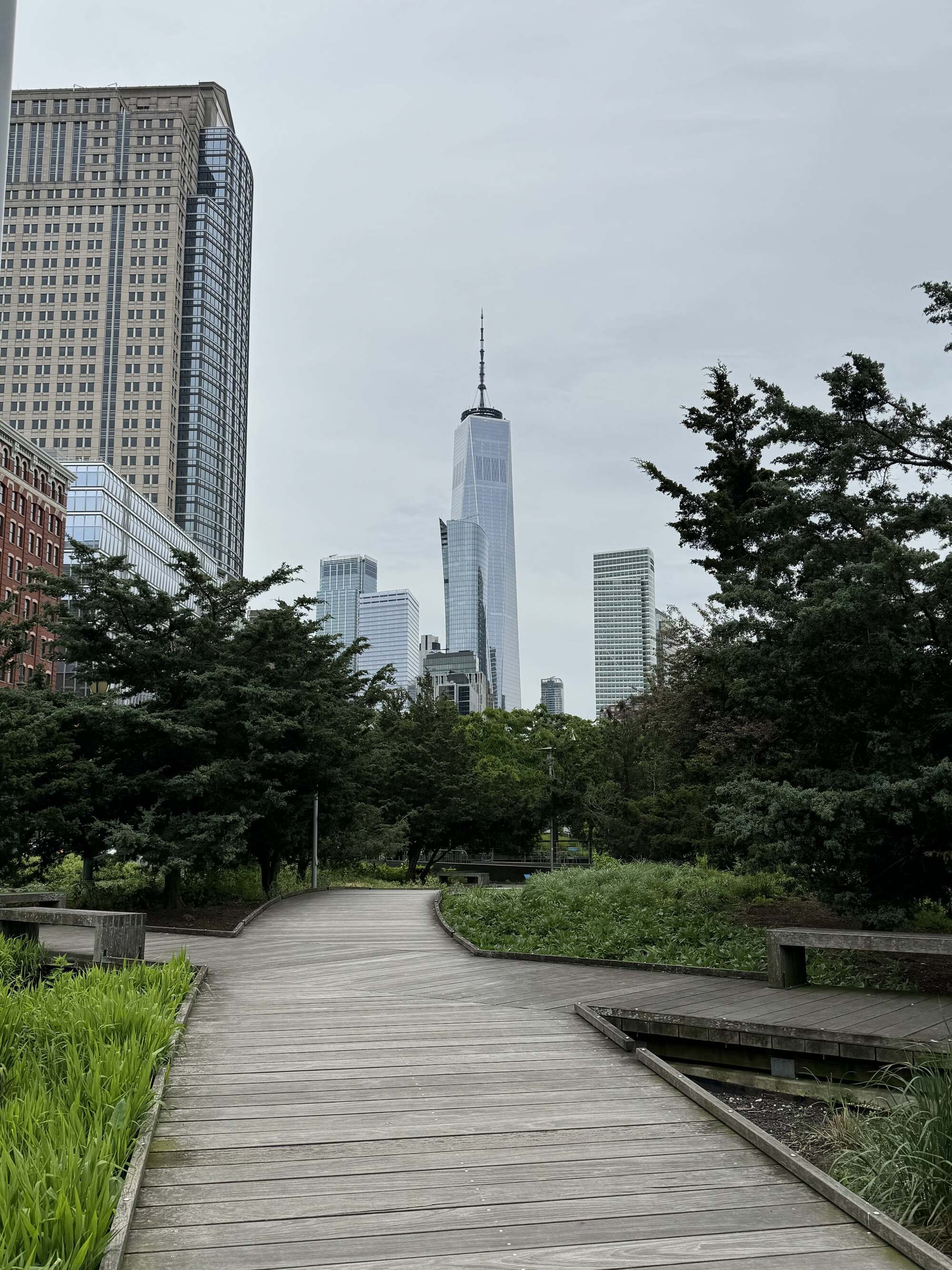 One World Trade Center, facing downtown